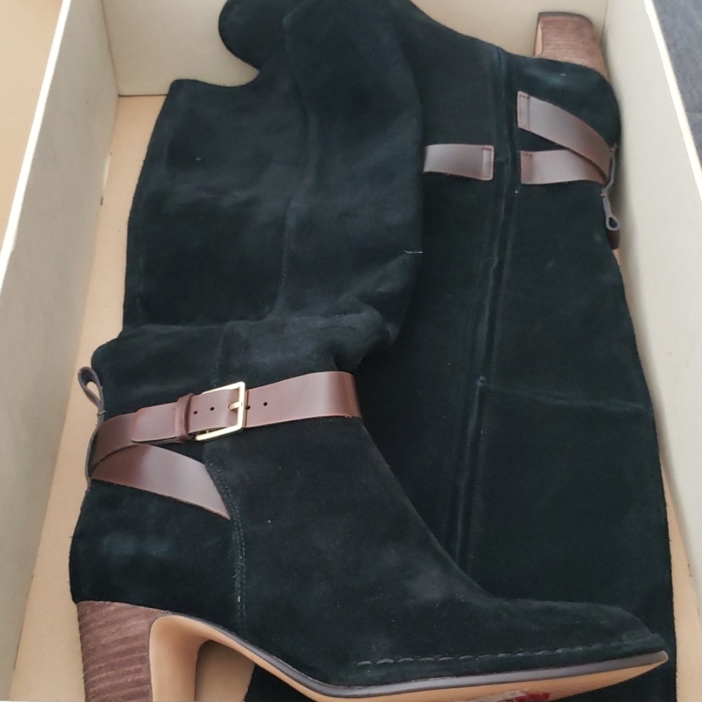 Clark's Spiced Flame Black Suede